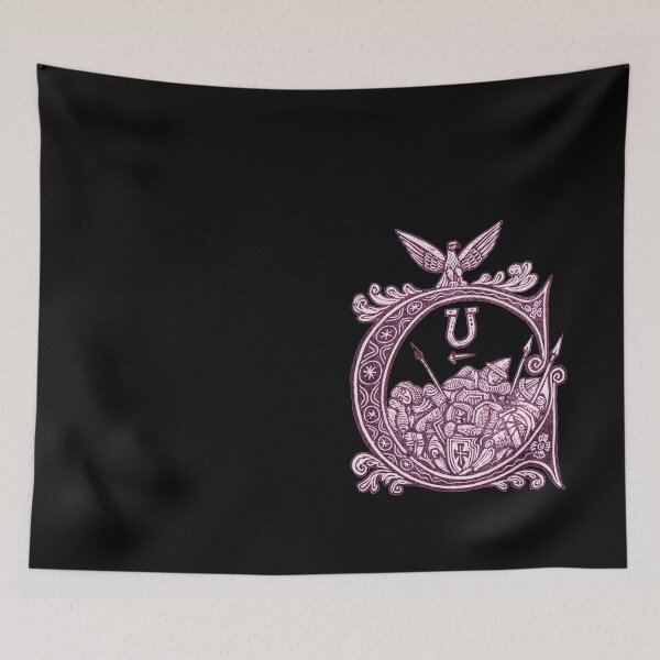 Item preview, Medieval Knights Heraldry - Vintage Eagle Crest and Cross Shield (grey version) designed and sold by Dungeon-Shop.