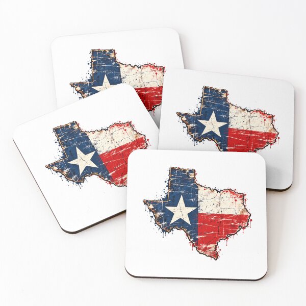 Item preview, Distressed Texas Flag Map | Vintage Lone Star State Grunge Art designed and sold by Paper Drip.