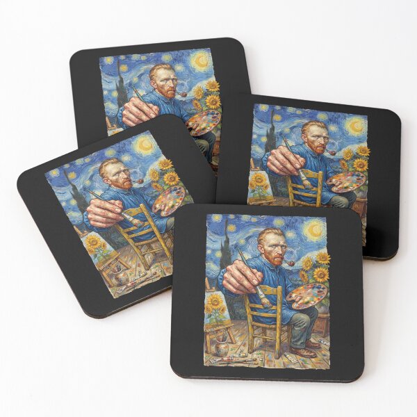 Item preview, Van Gogh Painting Starry Night Easel designed and sold by TeeARTHY.