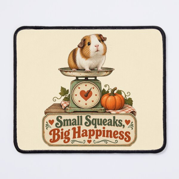 Item preview, Small Squeaks, Big Happiness – Guinea Pig Illustration designed and sold by Pet Grow Co.