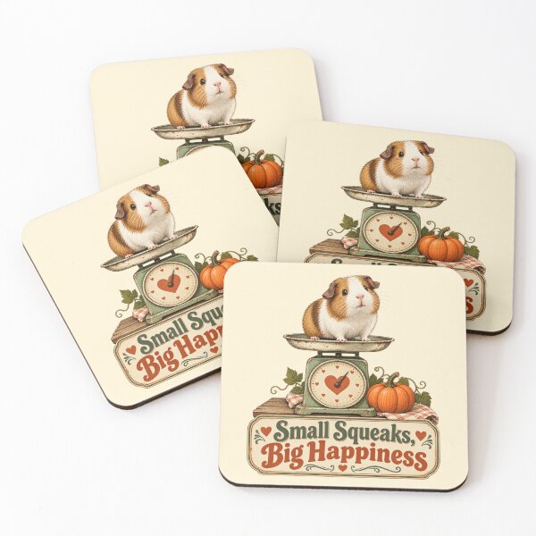 Item preview, Small Squeaks, Big Happiness – Guinea Pig Illustration designed and sold by Pet Grow Co.