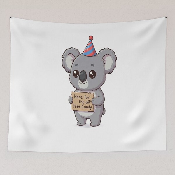 Item preview, Cute Koala Here For Free Candy designed and sold by Ella_Sketch.