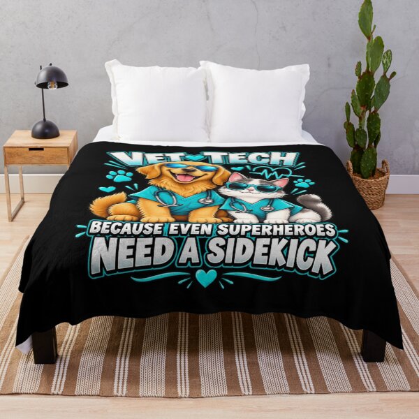 Item preview, Funny Vet Tech Superhero Sidekick – Women's Veterinary Staff Humor and Animal Care Gift designed and sold by Trendably.