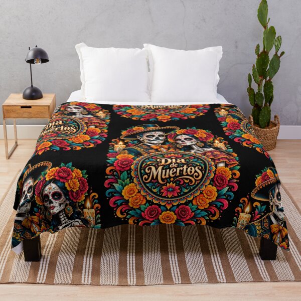 Item preview, Charro Skeleton Couple – Los Novios 03 Día de Muertos Art designed and sold by matteflor.