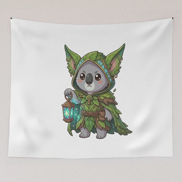 Item preview, Cute Forest Elf Koala Lantern Magic    designed and sold by Ella_Sketch.