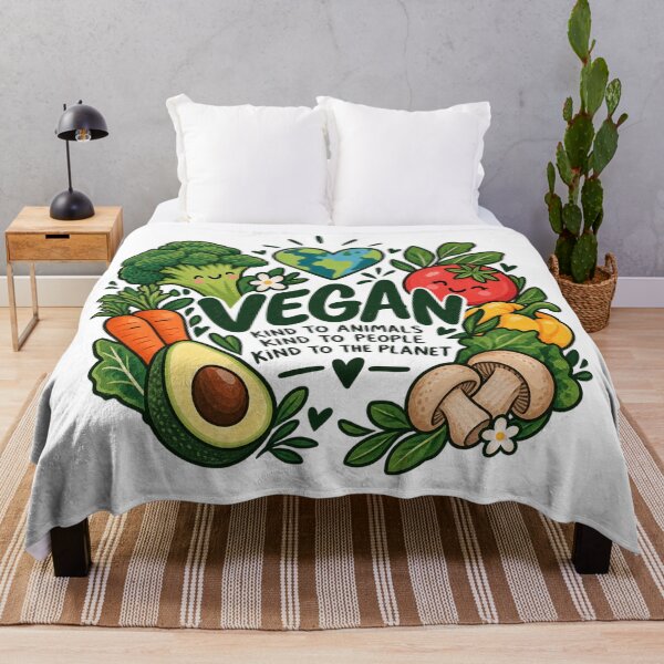 Item preview, Vegan Kind to Animals People Planet Cute Vegetables Earth designed and sold by JrNergal.