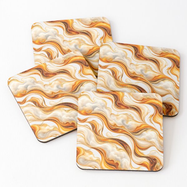 Item preview, Amber Sky Dreams – Pearl Ivory Fluid Art designed and sold by annenambiro.