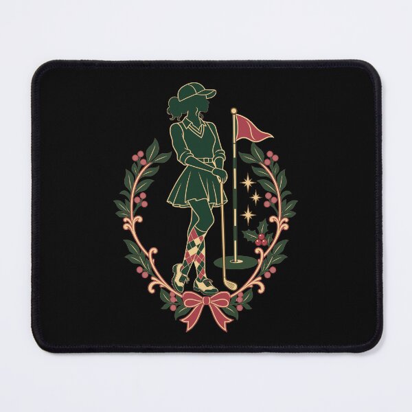 Item preview, Merry Swingmas Vintage Christmas Golf | Feminine Holiday Golfer Gift designed and sold by BelievingCreates.