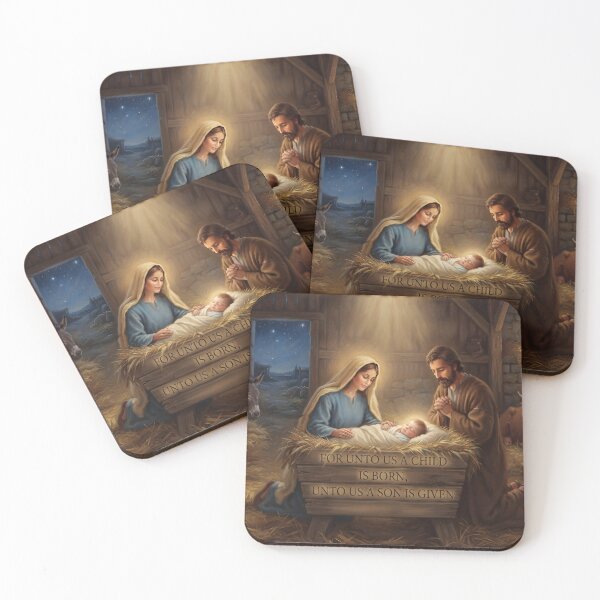 Item preview, Isaiah 9:6 Nativity Scriptural Art Print designed and sold by ArtByJerryR.