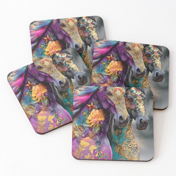Item preview, Vibrant Horses — Ornamental Equine Art designed and sold by Verademacedoart.