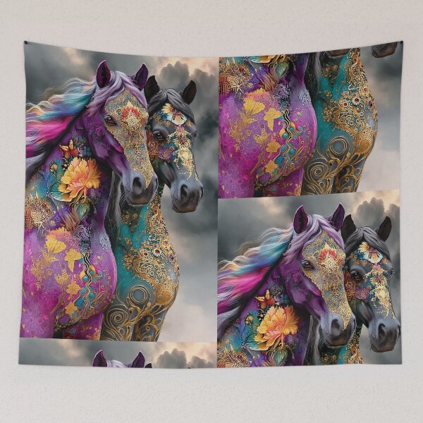 Item preview, Vibrant Horses — Ornamental Equine Art designed and sold by Verademacedoart.