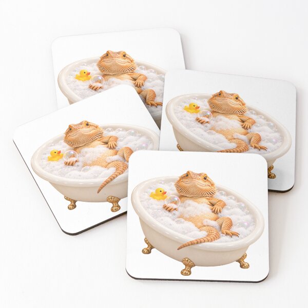 Item preview, Pampered Bearded Dragon Bathtub designed and sold by Sillytoe.