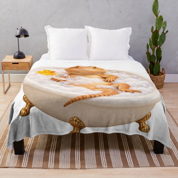 Item preview, Pampered Bearded Dragon Bathtub designed and sold by Sillytoe.