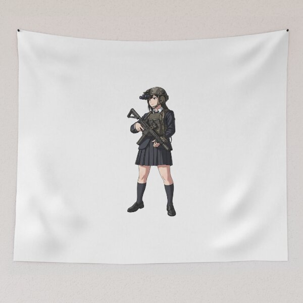 Item preview, Tactical School Girl - Anime Special Ops designed and sold by RAWLIFEGRAPHIC.
