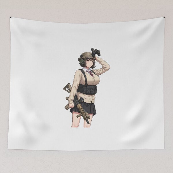 Item preview, Tactical School Girl - Anime Special Ops designed and sold by RAWLIFEGRAPHIC.