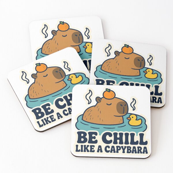Item preview, Be Chill Like A Capybara Funny Hot Spring Capybara Gift designed and sold by mo-carnival.