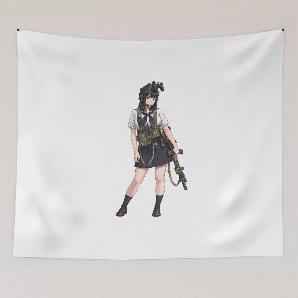 Item preview, Tactical School Girl - Anime Special Ops designed and sold by RAWLIFEGRAPHIC.