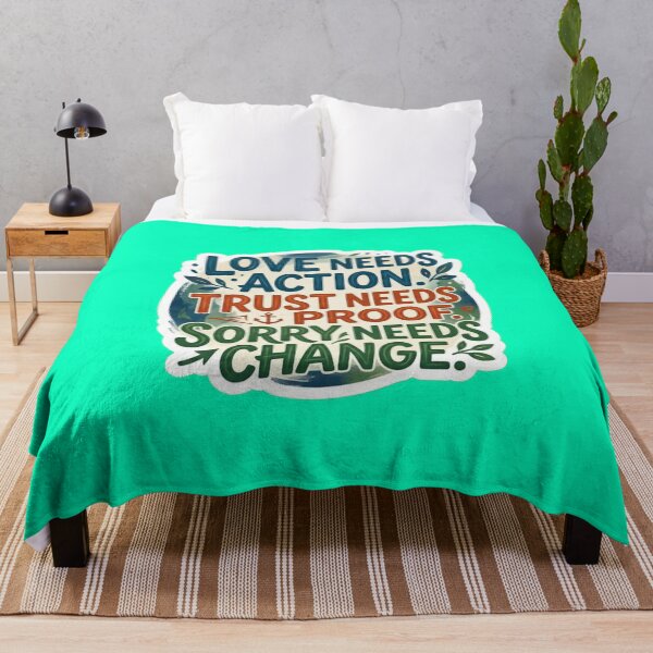 Item preview, Love Needs Action Trust Needs Proof - Relationship Quote Sticker designed and sold by Nicolae-SCROCIOB-Shop.