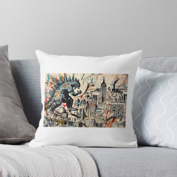 Item preview, Epic Godzilla Monster Illustration with Cityscape Background designed and sold by bayenir.