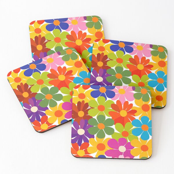 Item preview, Hippie 1960s Flower Power Colorful Pattern designed and sold by DEC02.