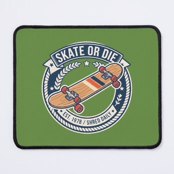 Item preview, Skate Or Die Vintage Skateboard Emblem Shred Daily designed and sold by MyHappyArtShop.
