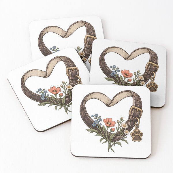 Item preview, Pet Memorial Collar and Wildflowers designed and sold by Philippa Shop.