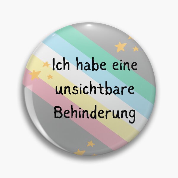 Item preview, I have an invisible disability. Hidden disability. Sticker, Button designed and sold by chronisch.sichtbar.