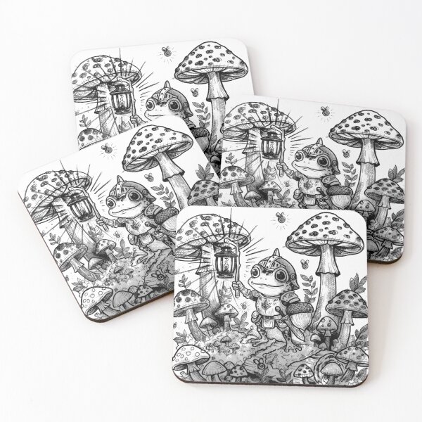 Item preview, Sir Hopsalot Frog Knight — Lantern Patrol in the Mushroom Forest designed and sold by CidiceDraws.