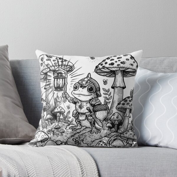 Item preview, Sir Hopsalot Frog Knight — Lantern Patrol in the Mushroom Forest designed and sold by CidiceDraws.