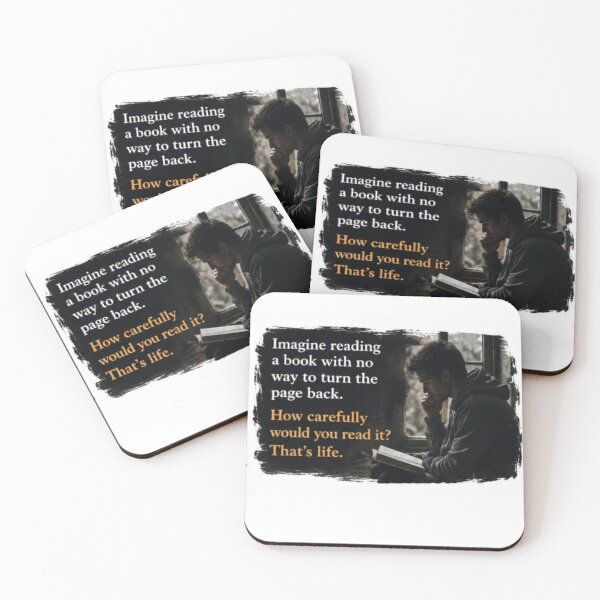 Item preview, Imagine Reading A Book - Life Lessons Book Lover Quote Sticker designed and sold by Nicolae-SCROCIOB-Shop.