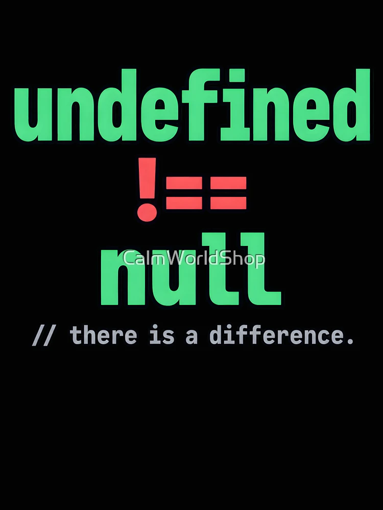 Thumbnail 4 of 4, Relaxed T-Shirt, Undefined Is Not Null: There Is a Difference – JavaScript Developer Humor designed and sold by CalmWorldShop.