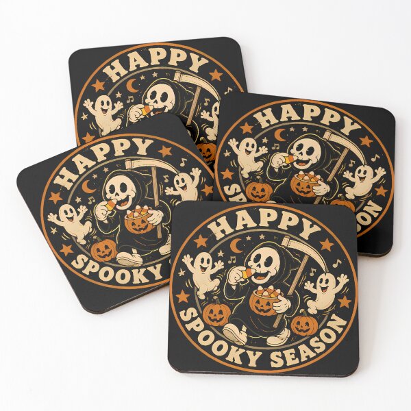 Item preview, Happy Spooky Season Vintage 1930s Grim Reaper Cartoon designed and sold by 4Titik.