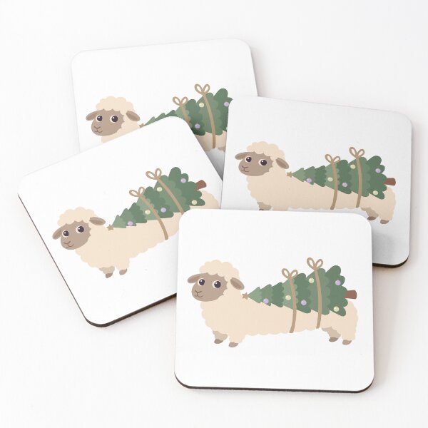 Item preview, Sheep Carrying Christmas Tree designed and sold by natalielaf.