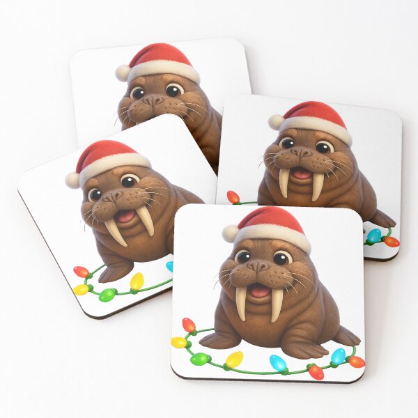 Item preview, Jolly Pacific Walrus Christmas designed and sold by Sillytoe.