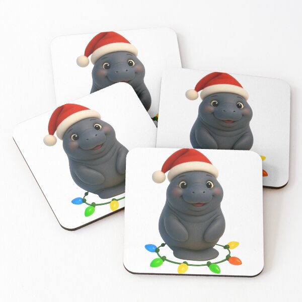 Item preview, Cozy Manatee Christmas designed and sold by Sillytoe.