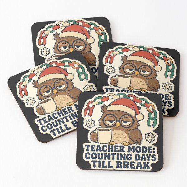 Item preview, Funny Teacher Christmas Countdown Winter Break Owl Gift designed and sold by mo-carnival.