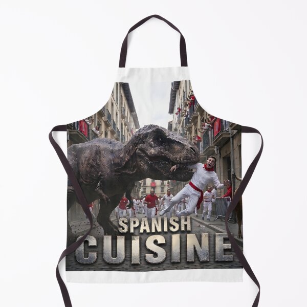 Item preview, Spanish Cuisine: T-Rex Running of the Bulls designed and sold by TeeBeeDesigns.