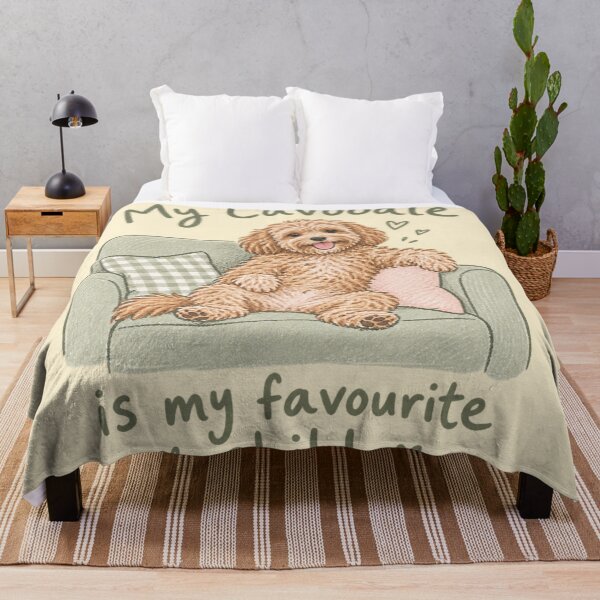 Item preview, My Cavoodle Favourite Child Cute Couch Puppy designed and sold by Yellowriversss.