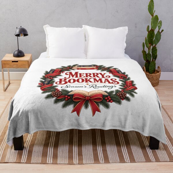 Item preview, Merry Bookmas Cozy Reading Holiday designed and sold by LuveraxArt.