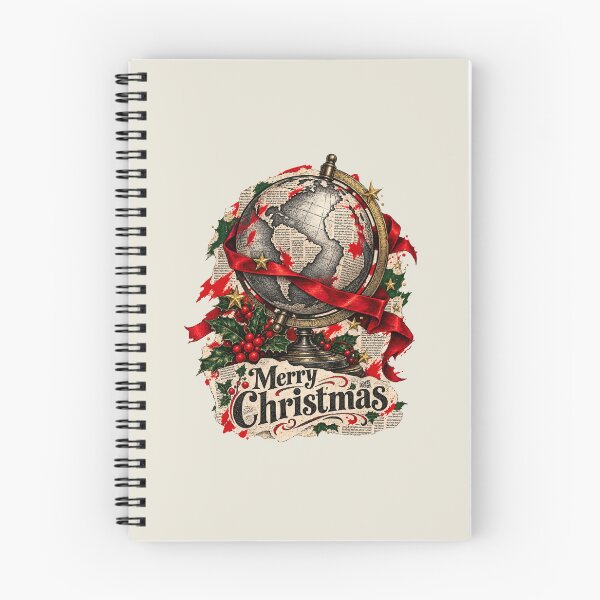 Item preview, Globe wrapped in newspaper ribbons for Christmas designed and sold by Honu2025.