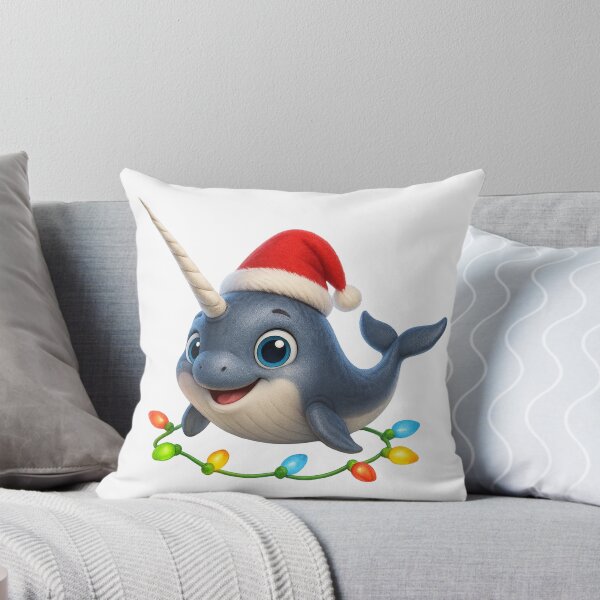 Item preview, Playful Narwhal Christmas designed and sold by Sillytoe.