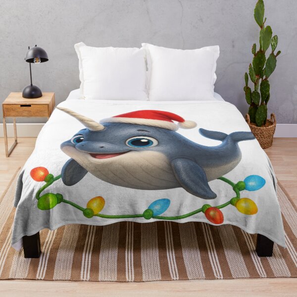 Item preview, Playful Narwhal Christmas designed and sold by Sillytoe.