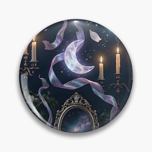 Item preview, Mystical Dreamcore Mirror And Moons Pattern designed and sold by wallpapersarts.