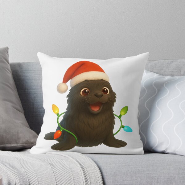 Item preview, Snug Northern Fur Seal Christmas designed and sold by Sillytoe.