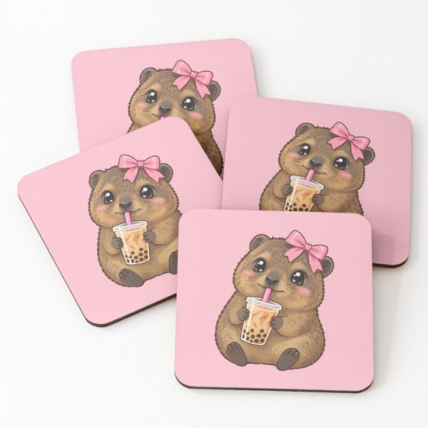 Item preview, Hyrax Awawa Pink Ribbon - Pink Bow - Pink Bow - Bubble tea designed and sold by ByGio.