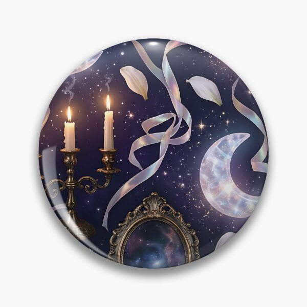 Item preview, Mystical Dreamcore Mirror And Moons Pattern designed and sold by wallpapersarts.