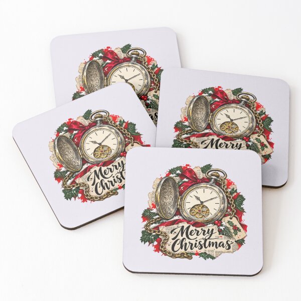 Item preview, Pocket watch announces Christmas among golden gears designed and sold by Honu2025.