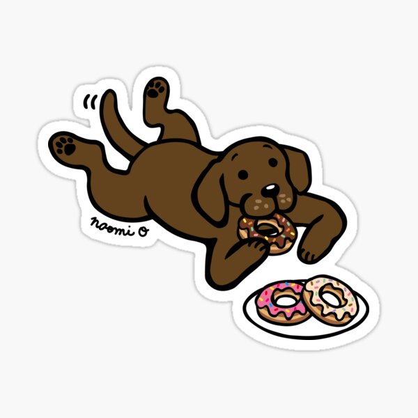 Chocolate Lab in a Yeti Cooler  Sticker for Sale by Cactus0