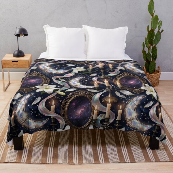 Item preview, Mystical Dreamcore Mirror And Moons Pattern designed and sold by wallpapersarts.