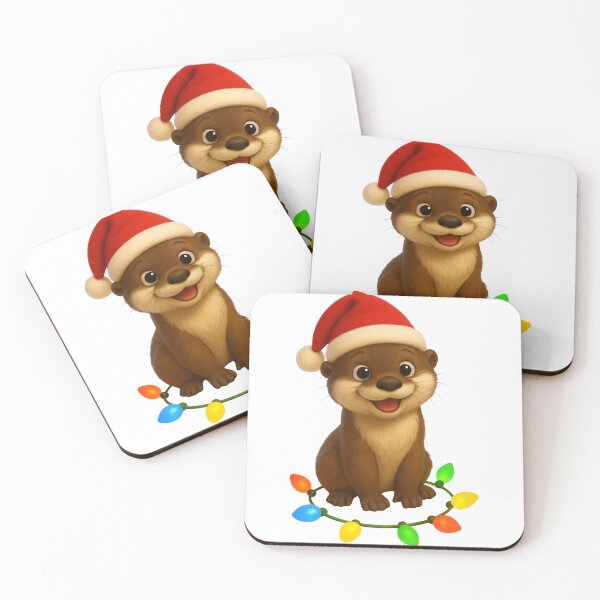 Item preview, Cheerful Otter Christmas designed and sold by Sillytoe.